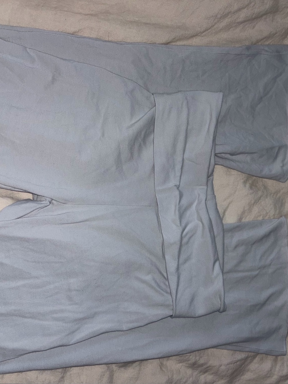 Skims Cotton Foldover Flare Sz M in Zen Blue